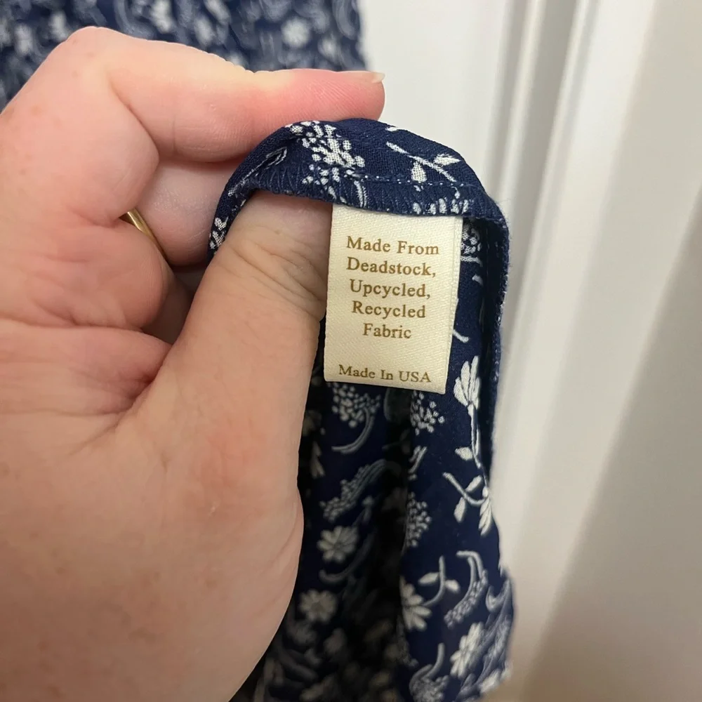Christy Dawn Simple Dawn Navy Floral Midi Dress - Picture 7 of 8